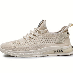 Men's Slip-On Sneakers with Shoelaces Lightweight Breathable Shoes