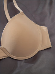 3pcs Push Up T-shirt Bras Comfy & Breathable Women's Lingerie