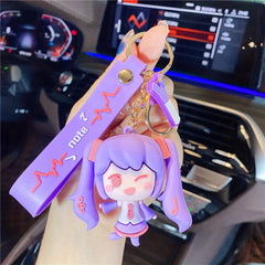Cute Cartoon Girl Key Chain - Ideal Gift for Women & Kids