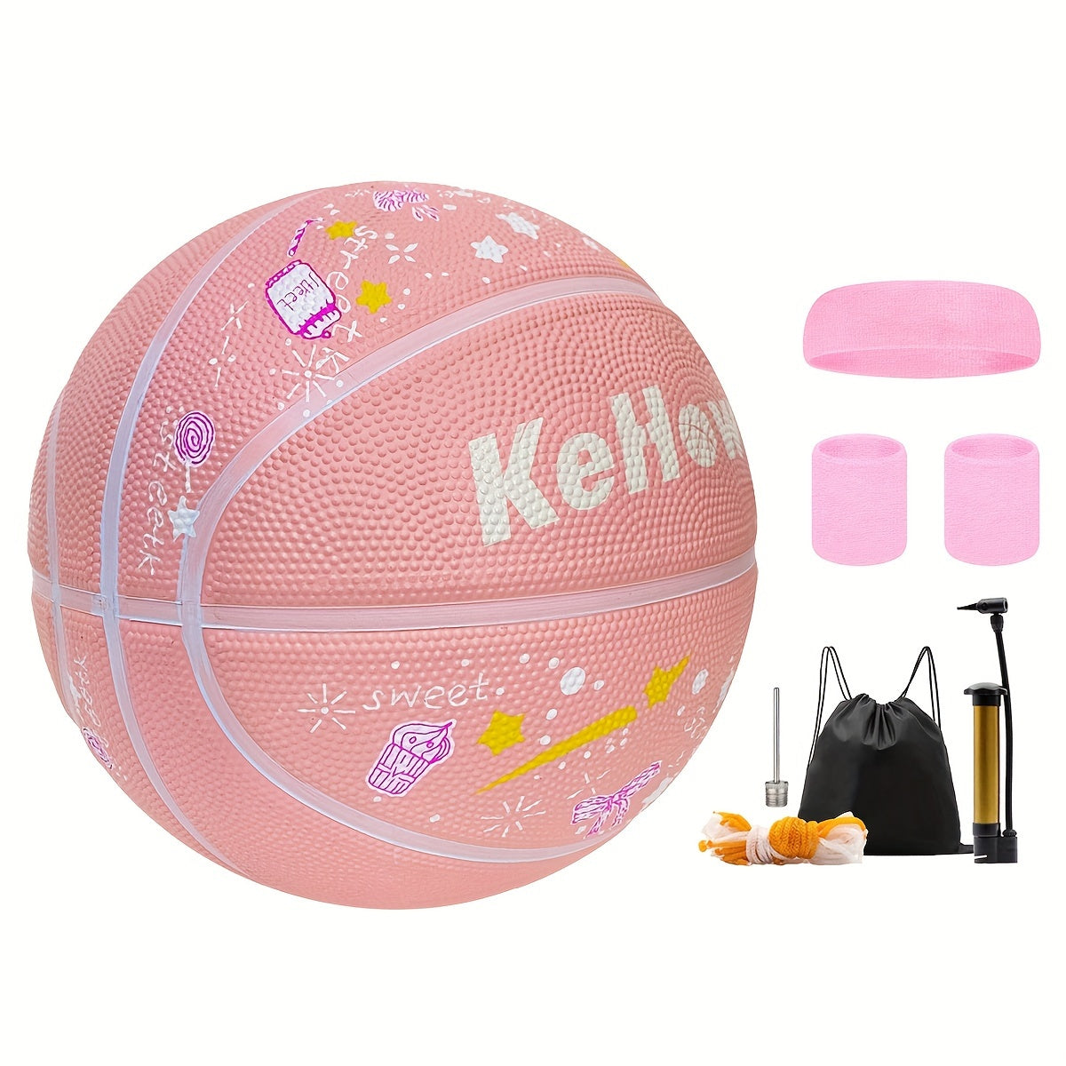High Elasticity Rubber Basketball Set for Training