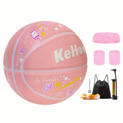 High Elasticity Rubber Basketball Set for Training