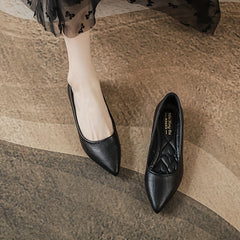 Women's Solid Flat Shoes Point Toe Soft Sole Shoes Lightweight