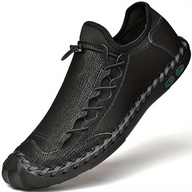 Men's Stitch Detail Loafer Shoes Non slip Slip On Shoes Men's Shoes