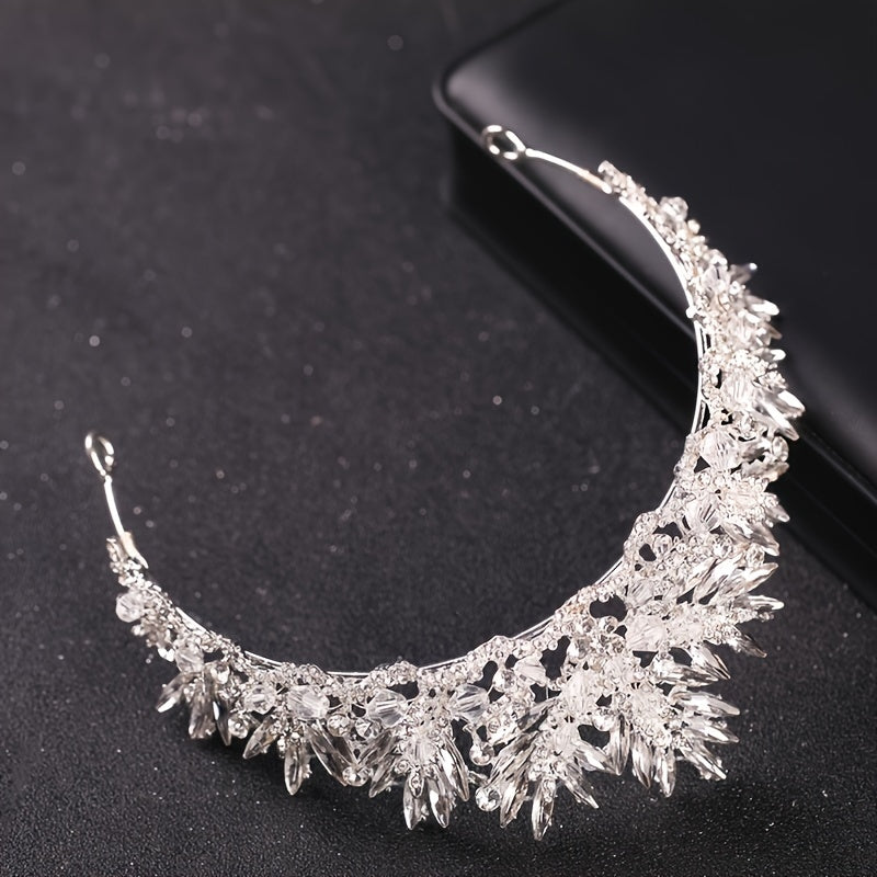 Vintage Baroque Bridal Crown Tiara Headpiece Jewelry