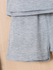 Baby Boy Set Short Sleeve T shirt & Shorts Casual Solid Set