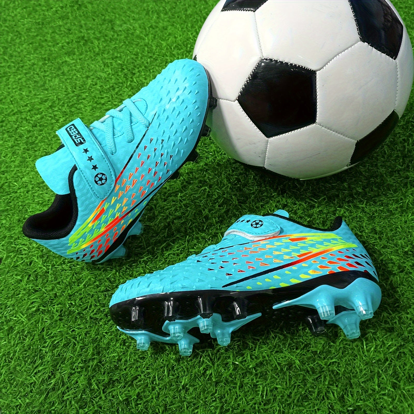 Kid's Spike Football Cleats Non Slip Outdoor Soccer Shoes