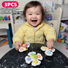 Kids Suction Cup Spinner Toy Educational Hand Eye Coordination Game