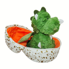 Green Dinosaur Egg Plush Toy Incubation Doll Pillow Gift