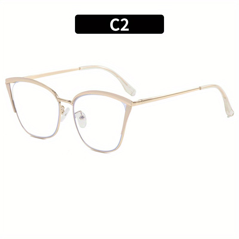 Cat Eye Clear Lens Anti Eyestrain Glasses for Women