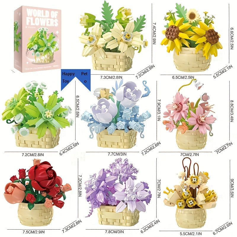 DIY Eternal Flower Puzzle Preserved Flowers in Various Colors