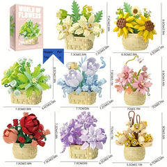 DIY Eternal Flower Puzzle Preserved Flowers in Various Colors