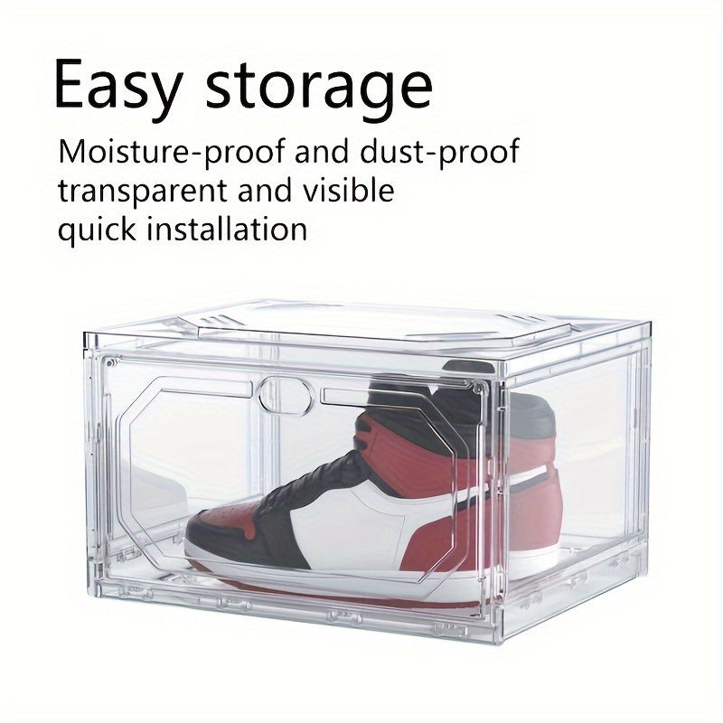 Transparent Shoe Box Shoe Storage Container Stackable Sports Shoe Storage