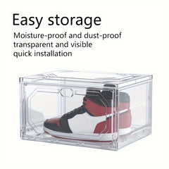 Transparent Shoe Box Shoe Storage Container Stackable Sports Shoe Storage