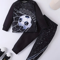 Boys 3D Print Sweatshirt & Sweatpants Sets for Spring Fall Winter