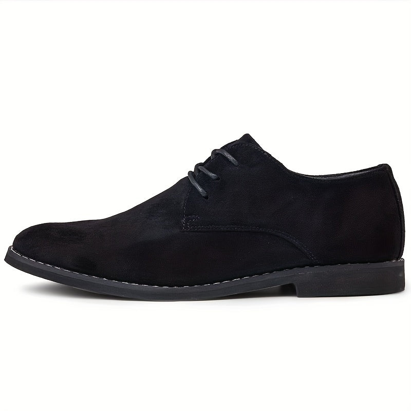 Men's Retro Lace Up Derby Shoes Wear-resistant Non-Slip Casual Shoes