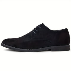Men's Retro Lace Up Derby Shoes Wear-resistant Non-Slip Casual Shoes