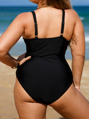 Colorblock Strappy One Piece Swimsuit