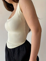Women's Square Neck Tank Top Sleeveless Sexy Casual Top