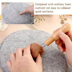 Needle Felting Pad 24 X 24 X 3.51 cm Grey Sponge Needle Felting Mat