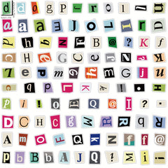 100pcs English Letter Stickers for Crafts, Scrapbooking, and Decor