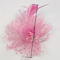 Faux Feather Bridal Head Piece Hair Accessories