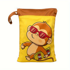 Wet Clothes Bag Diaper Nappy Animal Printed Beach Makeup Bag