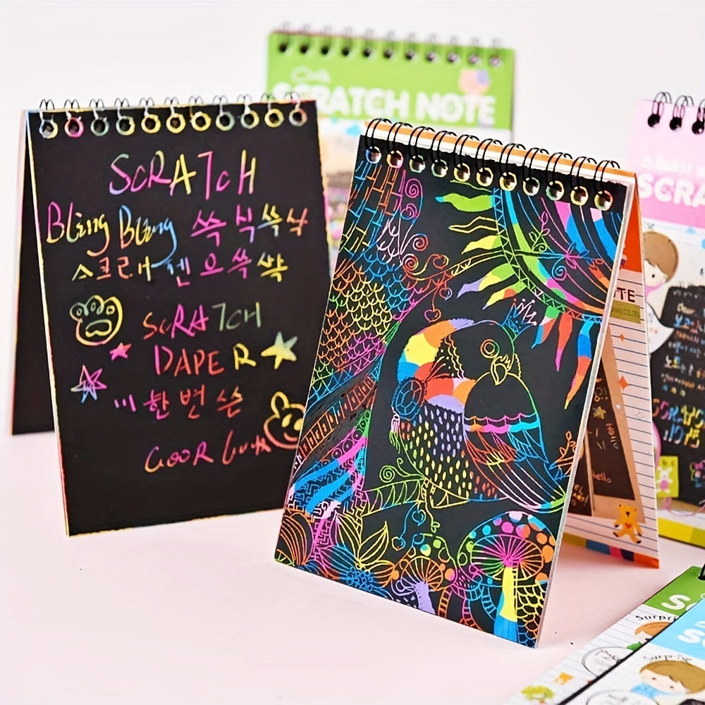 DIY Scratch Painting Student Graffiti Book Fun Scratch Book