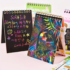 DIY Scratch Painting Student Graffiti Book Fun Scratch Book