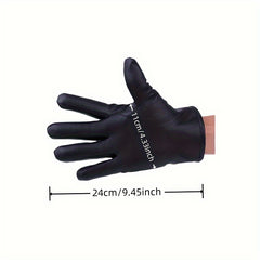 Men's Winter Motorcycle Leather Gloves Thick Cotton Plus Velvet Warm