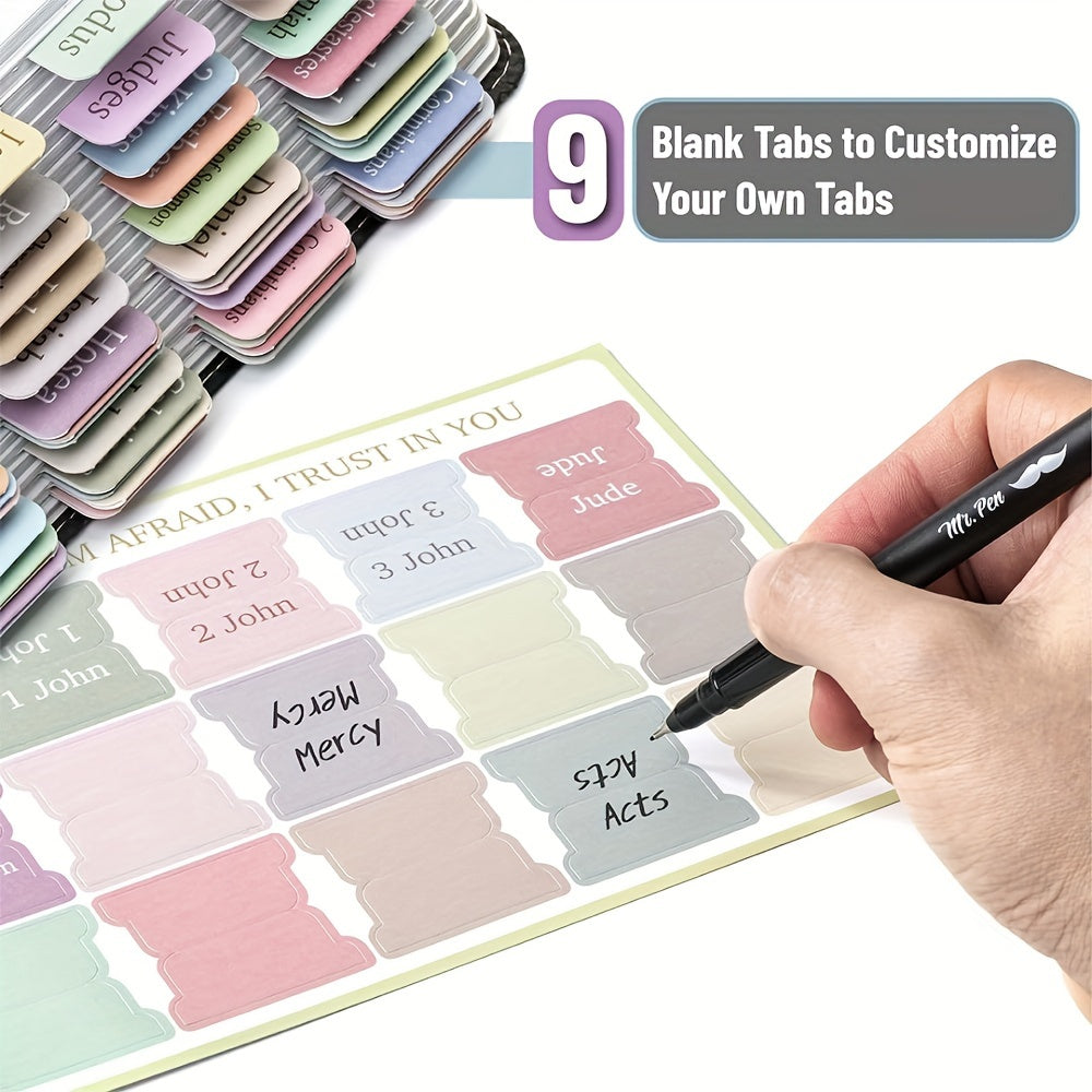 Bible Tabs 75 Tabs Minimal Morandi Laminated Tabs For Women And Men