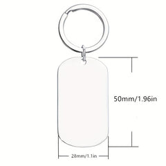 Stainless Steel Keychain Gift For Daughter Decoration Keyring