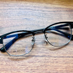 Minimalist Glossy Half frame Glasses