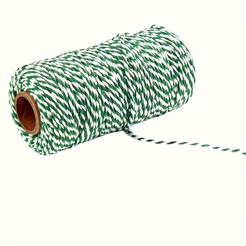 100m 2mm Braided Cotton Rope DIY Holiday Packaging Tag Wire Party Supplies