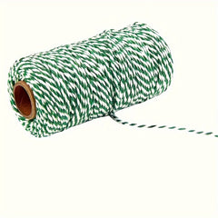 100m 2mm Braided Cotton Rope DIY Holiday Packaging Tag Wire Party Supplies