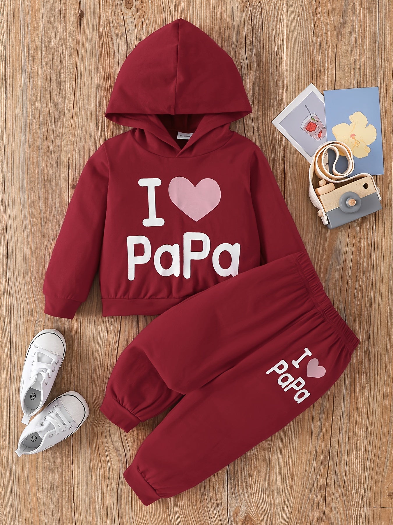 PAPA Casual Outfit Hoodie & Trousers Set for Boys