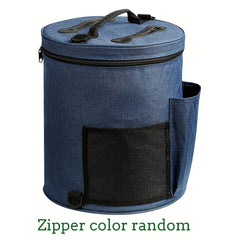 Round Knitting Bag Yarn Crochet Sewing Storage DIY Yarn Storage