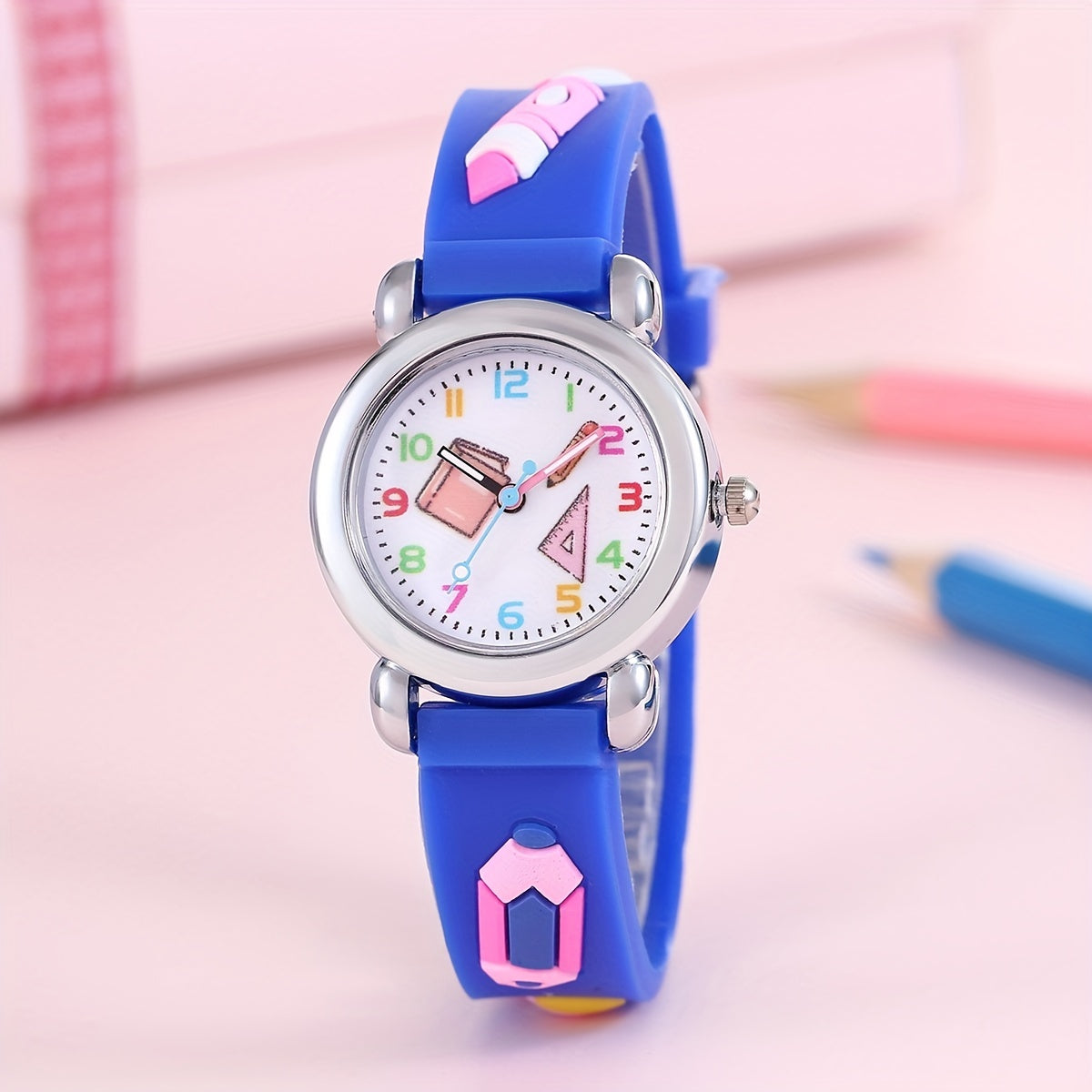 Creative Cartoon Pencil Silicone Watch Gift For Boys And Girls