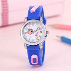 Creative Cartoon Pencil Silicone Watch Gift For Boys And Girls