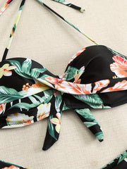 Leopard Print 2 Piece Bikini Set Sexy Swimsuit