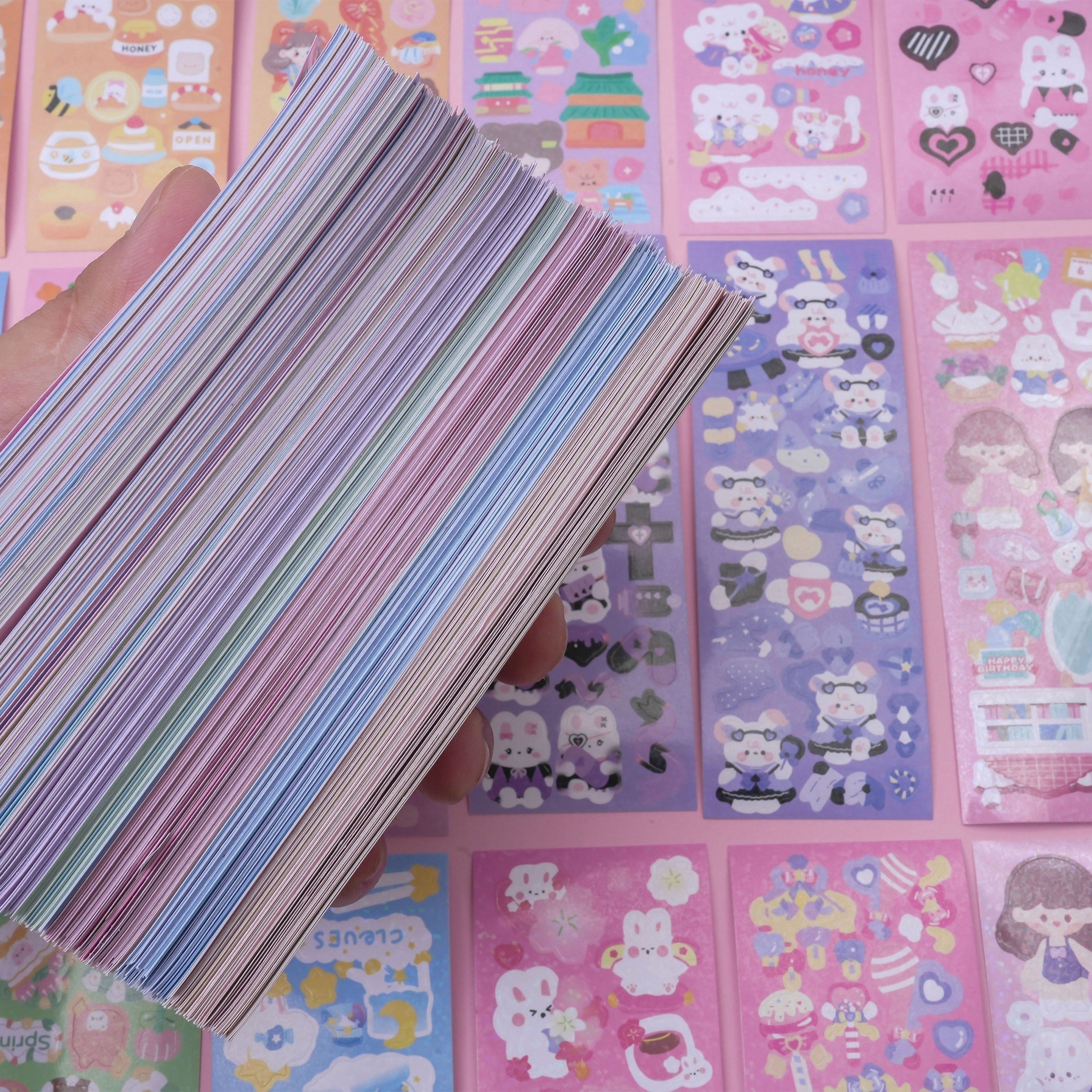 Set of 20 Cartoon Stickers For Kids & Girls - Perfect for Books, Walls, Cards