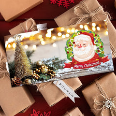 12PCS Christmas Cards 5D DIY Diamond Painting Mosaic Thanksgiving Greeting Cards