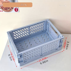 1pc Hollow Out Storage Basket Desktop Organizer Box