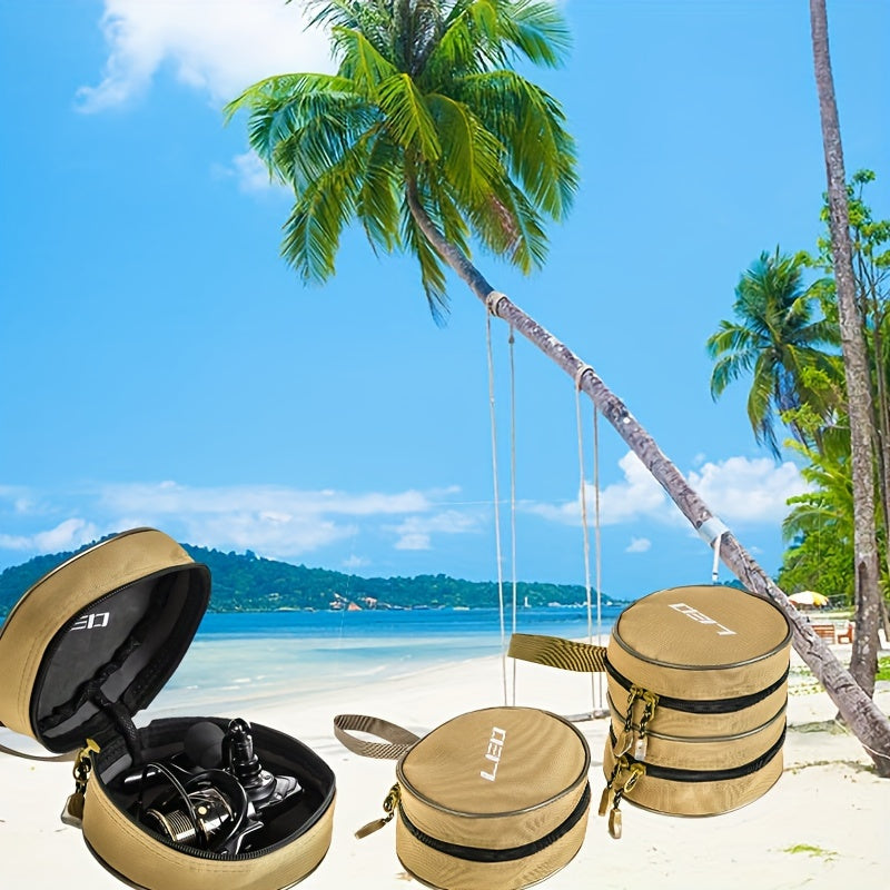 Round Fishing Reel Storage Bag Single Double deck Reel Protective Cover