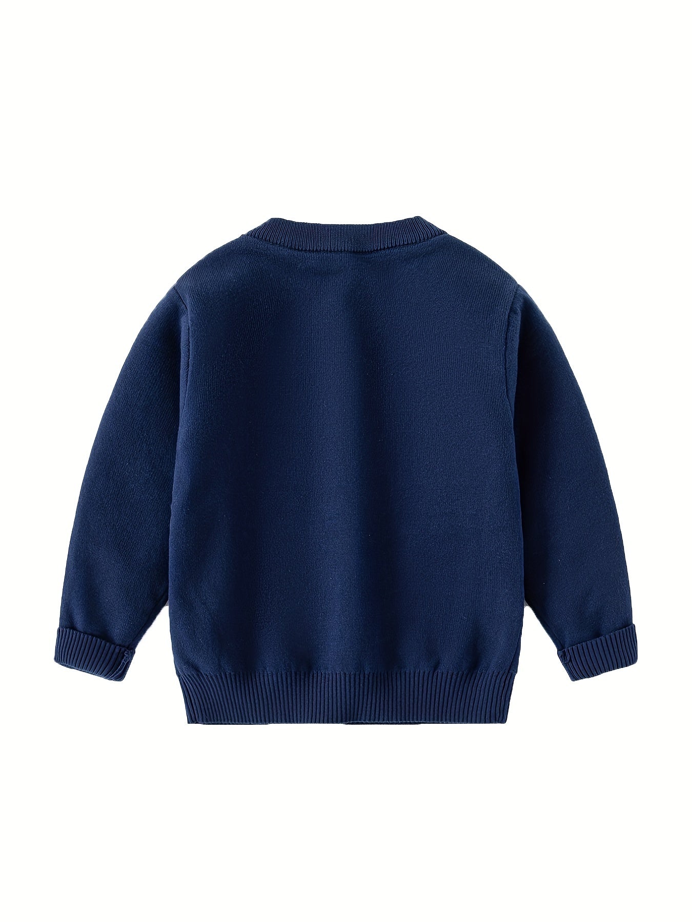 Boys Cartoon Dinosaur Sweater Long Sleeve Knit Pullover Top