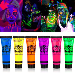 Glow In The Dark Body and Face Paint for Halloween Parties