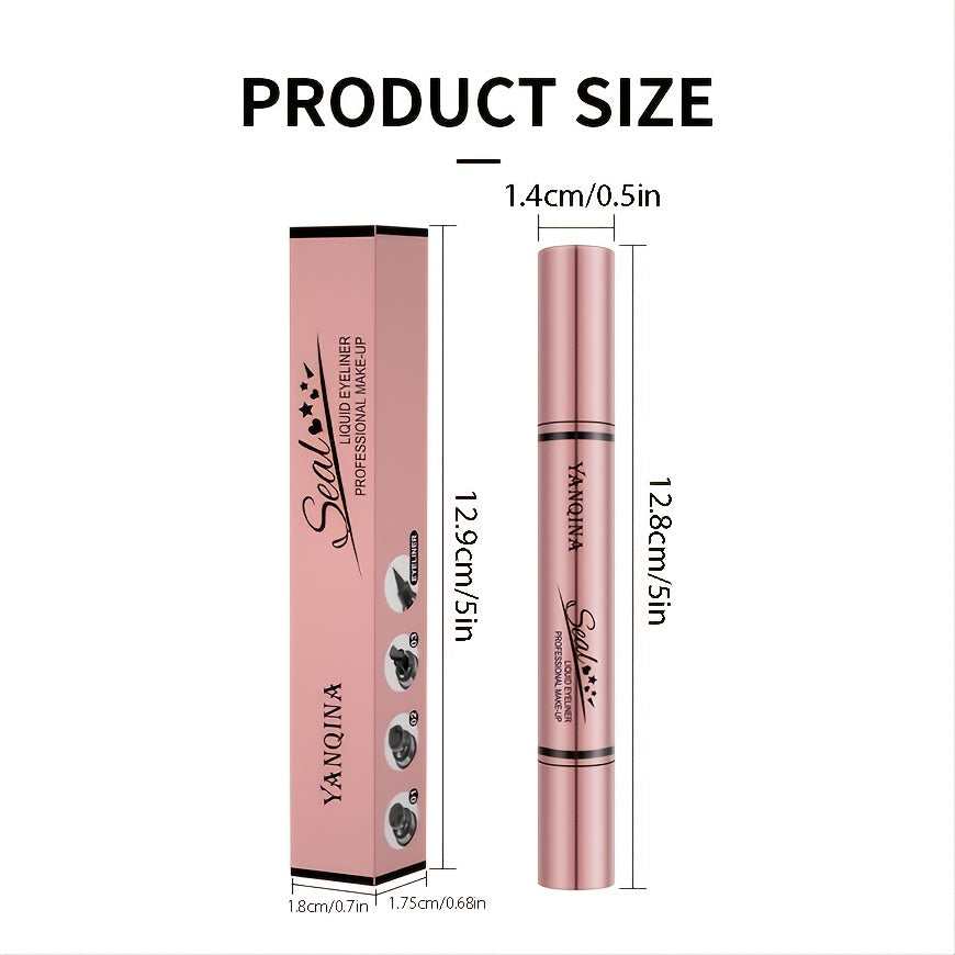 2-In-1 Waterproof Eyeliner Stamp Pencil