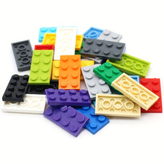 30pcs Small Particle Building Blocks DIY 2x4 Basic Board 2 4 Hole Kids Puzzle
