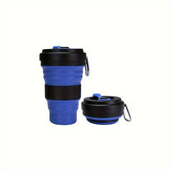 550ml Silicone Folding Water Cup for Travel Reusable Coffee Cup