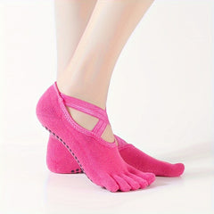 Women's Breathable Yoga Socks Non-slip Pilates Ballet Fitness Training Socks