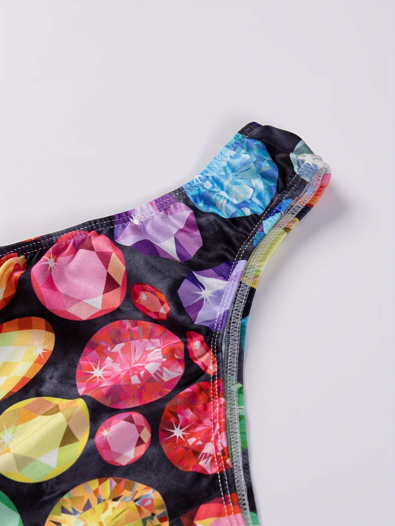 Diamond Print One Shoulder Lounge Dress
